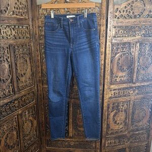 Madewell Blue Skinny Jeans with Modern Stretch